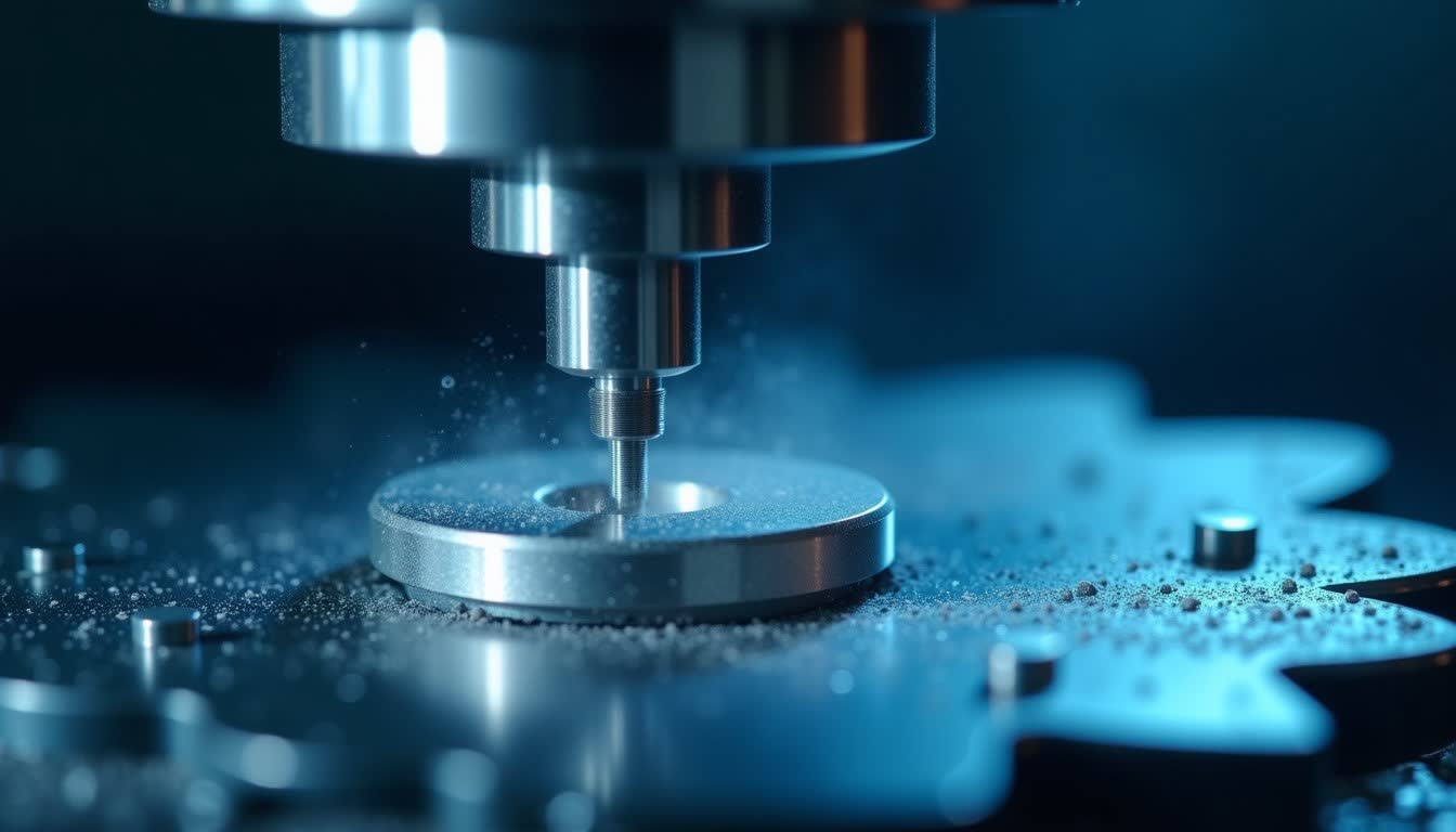 Präzisionsfertigung an einer CNC-Maschine